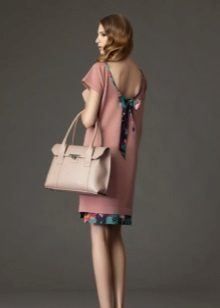 Jersey dress with open back