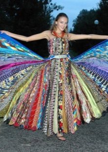 Tie dress to the floor