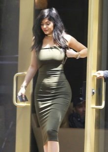 Knit dress without strap