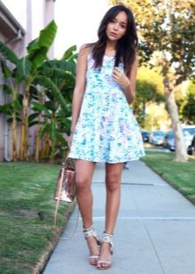 Short summer dress with sun skirt