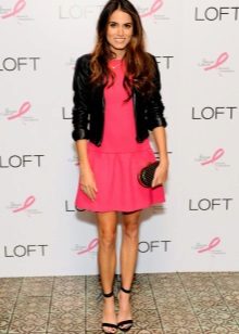 Leather jacket for low waist dress