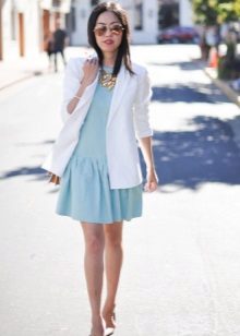 Jacket to the dress with low waist