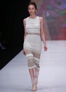 Wool undershirt dress straight