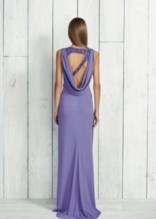 Dress with a triangle neckline