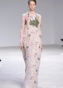 Empire dress with long sleeves