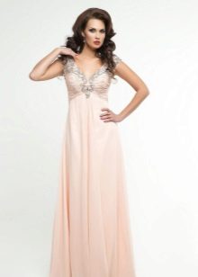 Empire dress with long straps