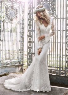 Lacy wedding dress