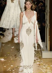 Fitted flared dress Greek