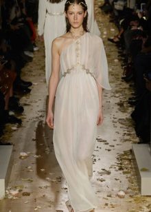 Fitted Flared Dress in Greek Style