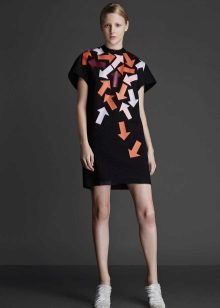 Winter dress-tunic with short sleeves