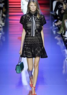 Accessories for black lace dress