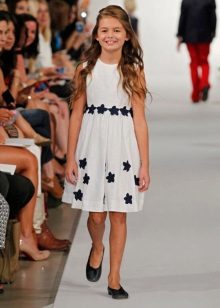 Summer dress a-silhouette for girls 5-8 years