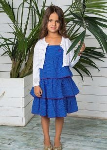 Summer elegant multi-tiered dress for girls
