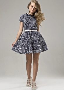 Summer short fluffy dress for girls 12-14 years