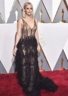 Fashionable fringed long dress spring-summer 2016