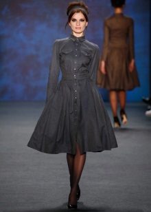 Fashionable cashmere dress for fall-winter 2016