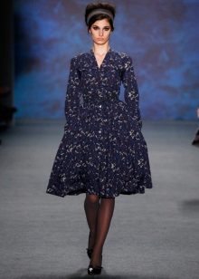 Fashionable viscose dress for fall-winter 2016