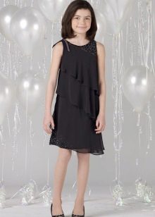 Elegant evening dress for the girl many-tier