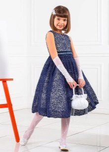 Elegant dress for the girl of 10-12 years lacy
