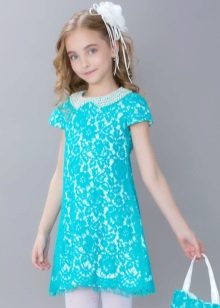 Elegant dress for the girl of 10-12 years direct lacy