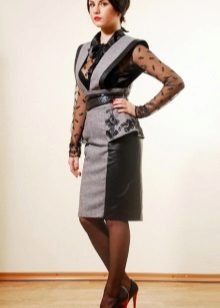 leather tweed sundress