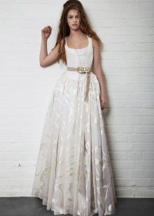 floor length organza dress