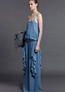 Bag to denim dress sundress