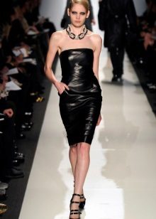 Leather Dress Necklace
