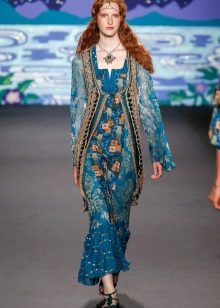 Boho midi dress sweatshirt