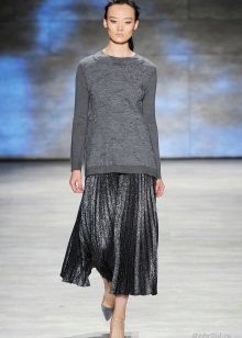 Gray dress with sweater