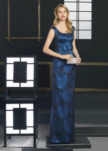 Clutch to dark blue dress