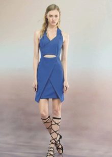 Gladiators to blue dress