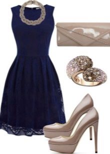 Dark Blue Dress Accessories