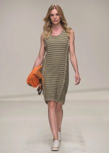 sneakers to a short green dress