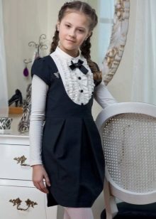 School dress for girls with short sleeves short