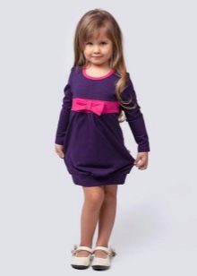 Knitted dress for girls everyday with sleeves
