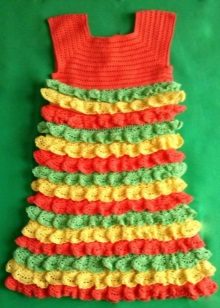 Elegant dress for girls 4-5 years old crochet