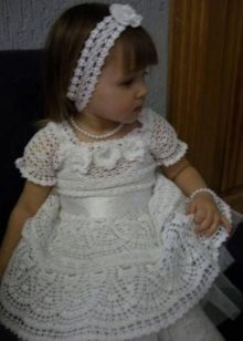 Crochet baby dress