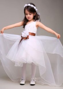 Graduation white transforming dress to kindergarten