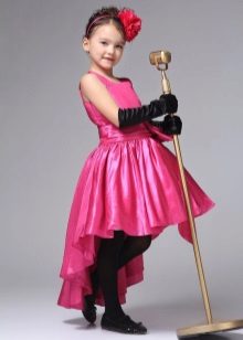 Short front long back prom dress to kindergarten