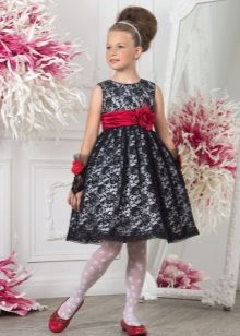 Black lace prom dress to kindergarten