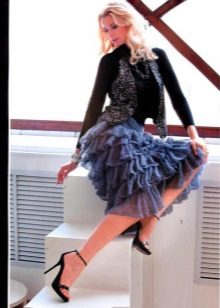 elegant skirt with frill