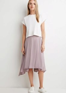 Asymmetrical sun skirt