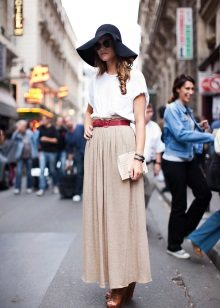 stylish outfit with a maxi skirt