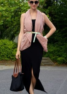 black skirt with a slit for every day