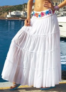 long summer beach skirt