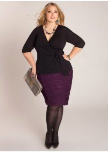 draped pencil skirt for obese women