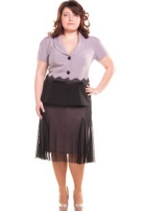 double-layered skirt for obese women