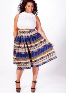 striped skirt for obese women
