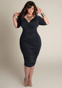 draped midi skirt for obese women